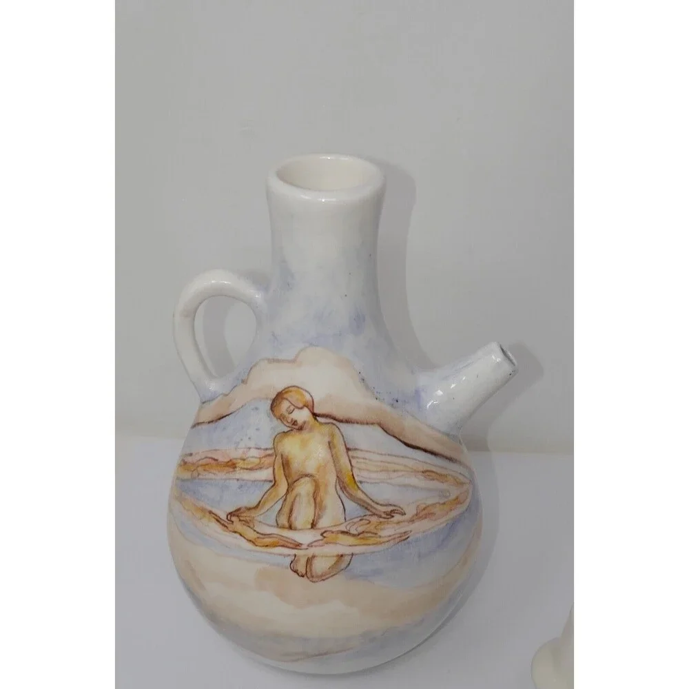 Vintage Ceramic Tea Pot Pitcher Decanter RARE